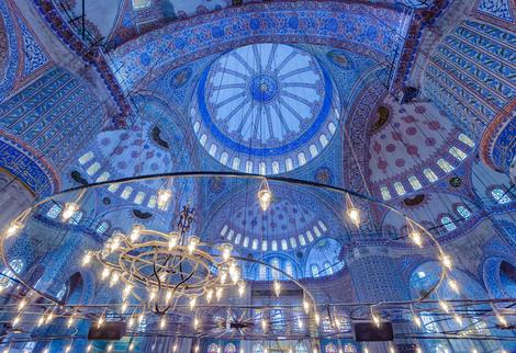 Blaue Moschee von Innen