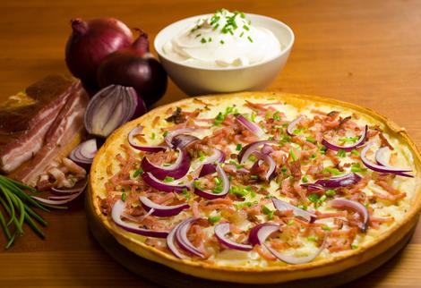 Flammkuchen im Elsass