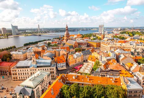 Blick auf Riga, Lettland