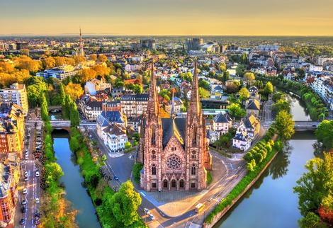 Blick auf Strasbourg