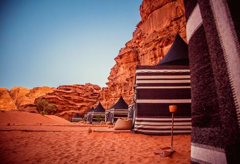 Wüstencamp im Wandi Rum, Jordanien