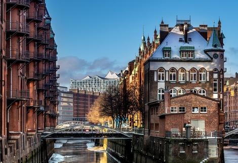 Speicherstadt im Winter