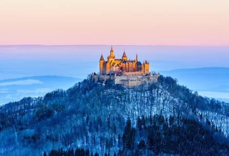 Blick auf die Burg Hohenzollern