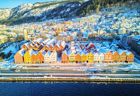 Bergen im Winter
