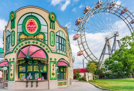 Wiener Prater mit Riesenrad